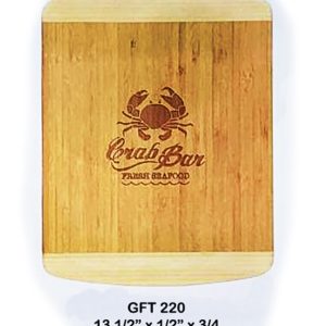 creative etching cutting board - crab